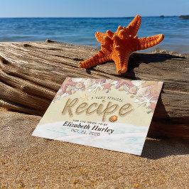 Möhippa Recipe Summer Sandy Beach Starfish Inbjudan Vykort