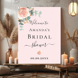 Möhippa ro blommigt  vid rosa poster