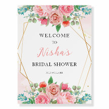 Möhippa rosa Blommig Välkomstskylt