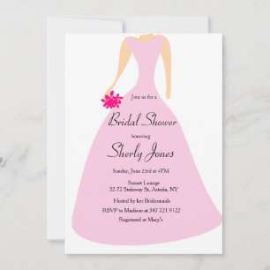 MÖHIPPA ROSA ELEGANT DRESS-INVIKTEN INBJUDNINGAR