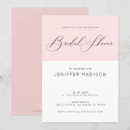 Möhippa, rosa och vit bakgrund inbjudningar