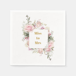 Möhippa Rosa ros Miss till Mrs. Pappersservett
