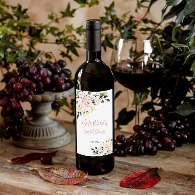 Möhippa RoseGold Bachelorette Party Vinflaska Etikett (Skapare uppladdad)