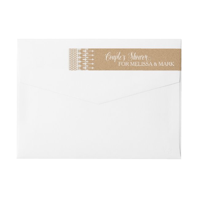 Möhippa Rustic Vintage Snöre Kraft Papper Etikettband (Baksidan)