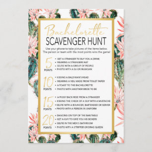 Möhippa Scavenger Hunt-spel Inbjudningar