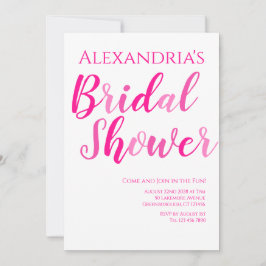 Möhippa Shock rosa Modern Party Inbjudningar