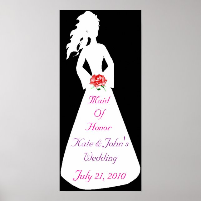 Möhippa Silhouette II Maid of honor Poster (Framsidan)