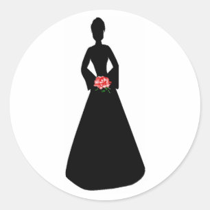 Möhippa Silhouette Runt Klistermärke