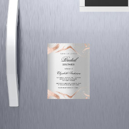 Möhippa silver guld marmorlyx i ro magnetisk inbjudningskort