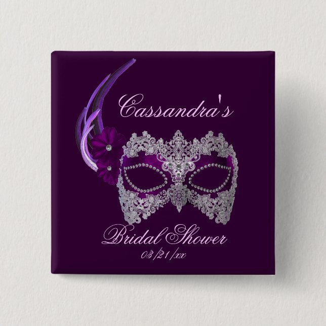 "Möhippa" - Snöre Masqueramask Knapp (Framsida)