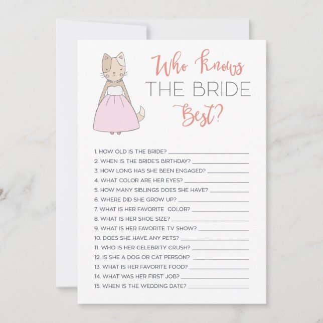 Möhippa som känner till det bästa spelkortet inbjudningar (Framsida)