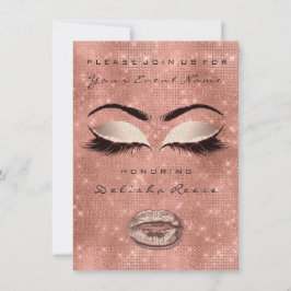 Möhippa Söt 16:e Ro Guld Glitter Inbjudningar