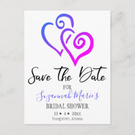 Möhippa Spara datumblått Rosa Meddelande Vykort