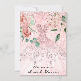 Möhippa Spark Ro Rosa ros Dress Blommigtar Inbjudningar