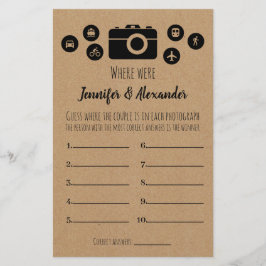 Möhippa spel där kortet fanns flygblad