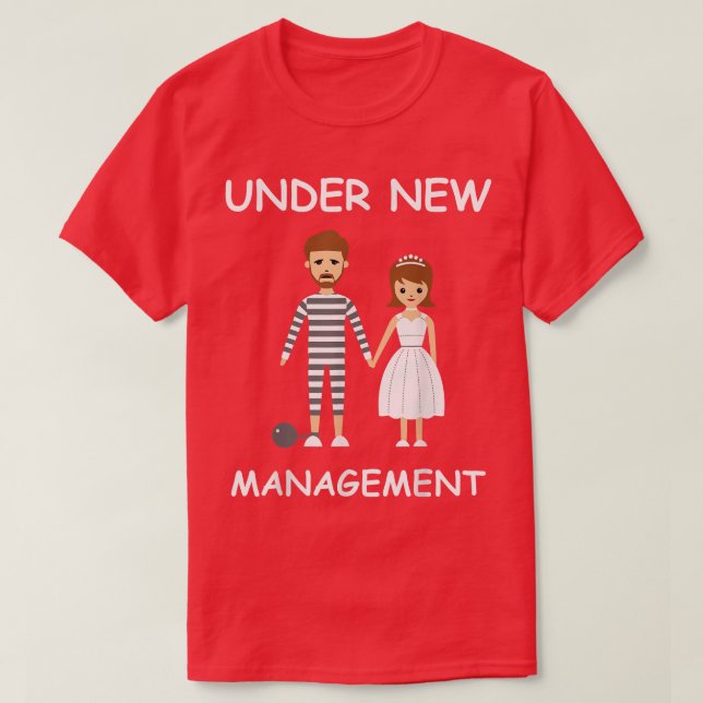 Möhippa T-shirts under ny ledning Rolig brudgumsmö (Design framsida)
