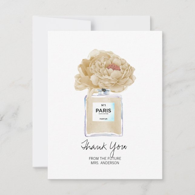 Möhippa Tack Champagne Peonies Card (Framsida)