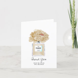 Möhippa Tack Champagne Peony Card Kort