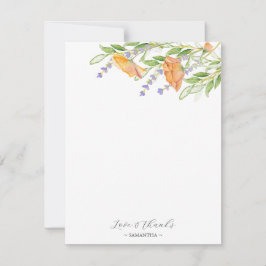 Möhippa - tack för boho Wildblommor Kort