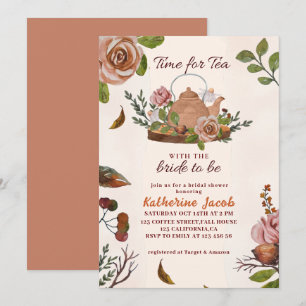 Möhippa te party blommigt fall Möhippa Inbjudningar