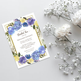 Möhippa Tea Carolina Classic Blue Blommigt Inbjudningar