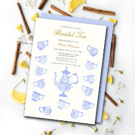 Möhippa Tea Chinoiserie Snöre Lavender Lilac Showe Inbjudningar