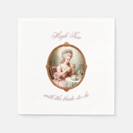 Möhippa Tea Party Bachelorette Marie Antoinette Pappersservett