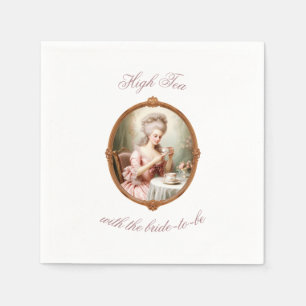 Möhippa Tea Party Bachelorette Marie Antoinette Pappersservett