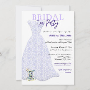 Möhippa Tea Party Lavender Möhippa Gown Inbjudningar