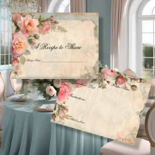 Möhippa Tea Party Recipe Blue Ro Blommigt Vykort