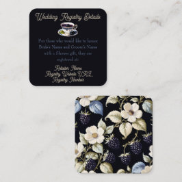 Möhippa Tea Party Regal Blommigt Elegance: Registe Tilläggskort