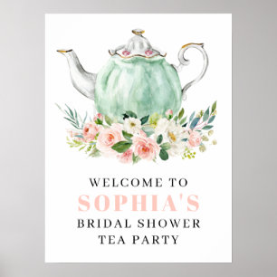 Möhippa Tea Party Välkommen Poster