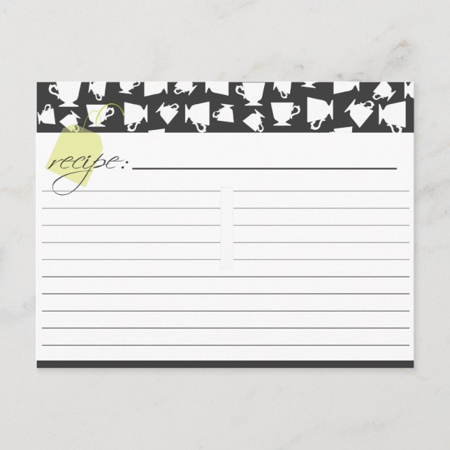 Möhippa Tea Recept Card Vykort (Framsida)