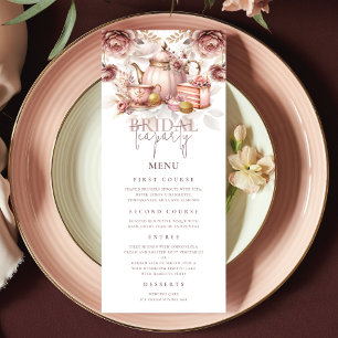 Möhippa Tea Shower Pastel Rosa Guld Anpassningsbar Meny