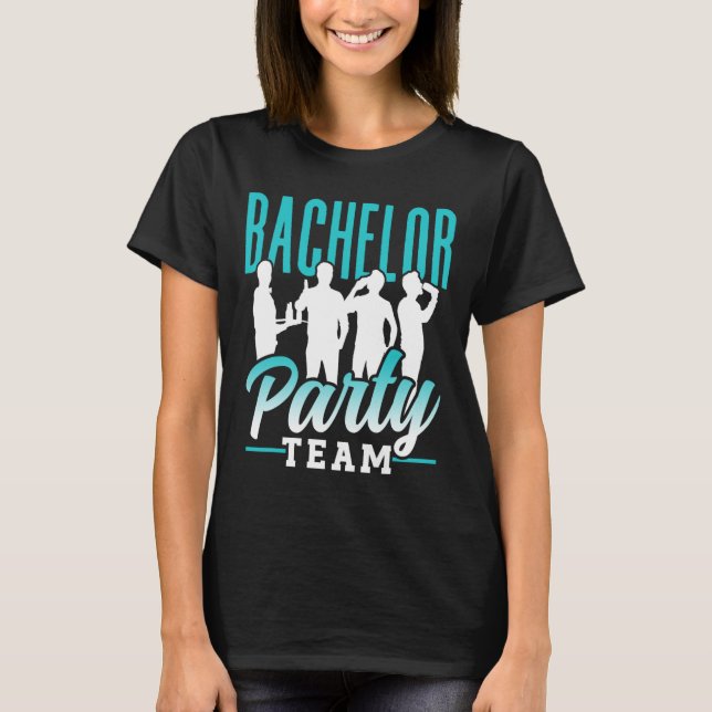 Möhippa Team Brudgum Brud 2  T Shirt (Framsida)