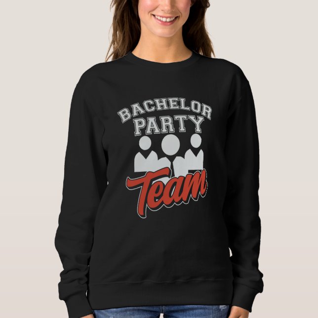 Möhippa Team Groom Bride T Shirt (Framsida)