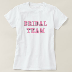 Möhippa Team Rosa Brev Bröllop Bride Bachelorett T Shirt
