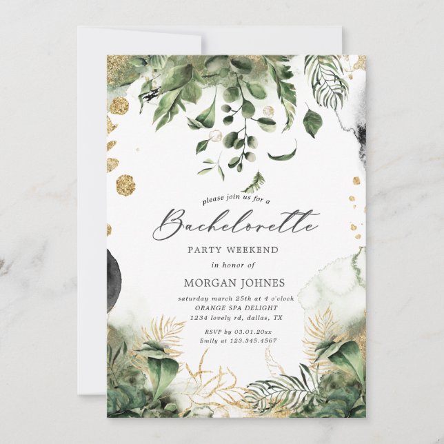 möhippa tropisk destination Inbjudan (Framsida)