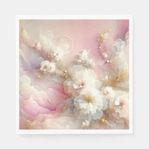 Möhippa Tulle Blommigt Abstrakt Pappersservett
