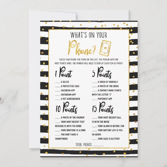 Möhippa Vad finns i ditt Mobilare spel Inbjudningar (Framsida)