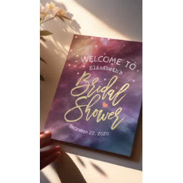 Möhippa Välkommen Galaxy Nebula Constellations Poster