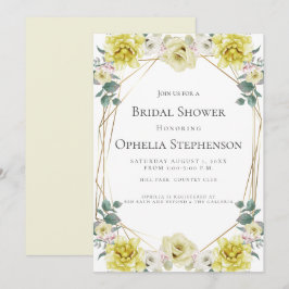 MÖHIPPA | Vattenfärg Gula blommor Inbjudningar