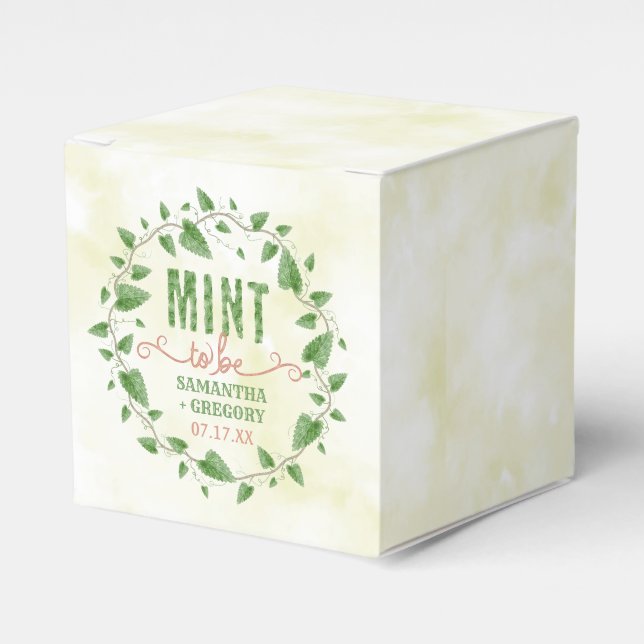 Möhippa Vattenfärgsutandningsluft Löv som ska Presentaskar (Framsidan Sidan)