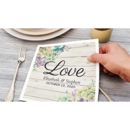 Möhippa Vattenskärtskockor Rustic Wood Pappersservett