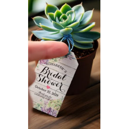 Möhippa Vattenskärtskockor Rustic Wood Presentetikett