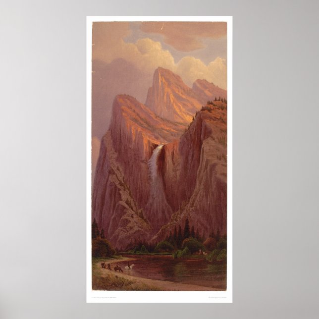 Möhippa Veil Fall, Yosemite Valley (nr 0128A) Poster (Framsidan)
