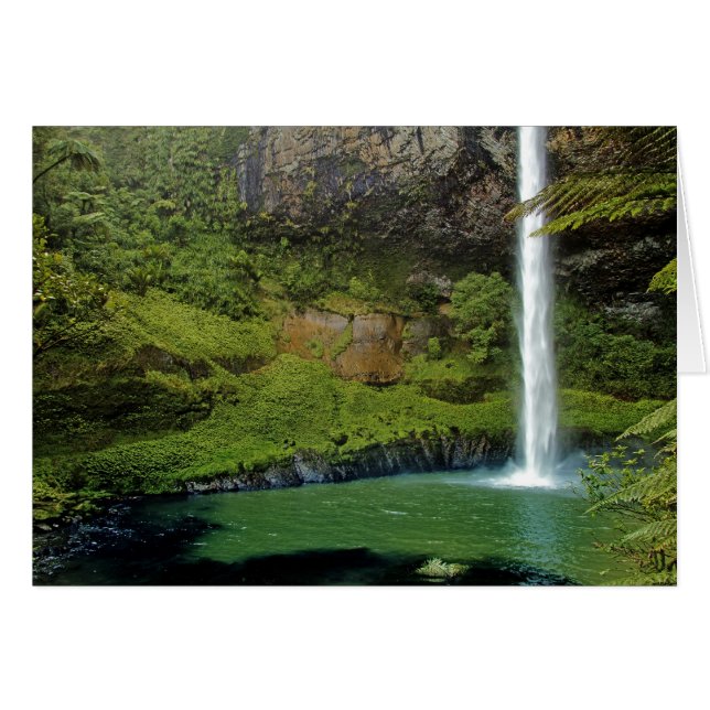 Möhippa Veil Falls, NZ Hälsningskort (Framsidan Horizontal)