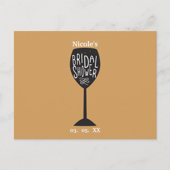 MÖHIPPA Vin Glass ANY FÄRG vykort (Framsida)