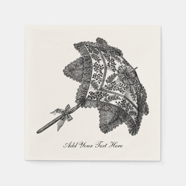 Möhippa Vintage Parbrella Pappersservett (Framsidan)