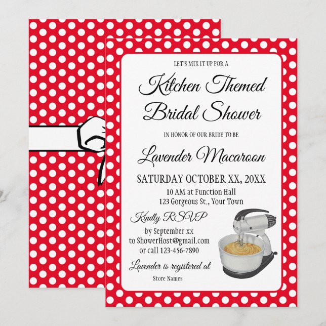 Möhippa Vintage Polka dots Bows Red & White (Fram/baksida)